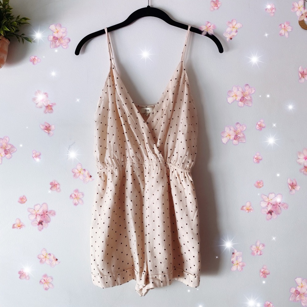Ava polka-dot romper